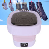 10L Foldable Washing Machine Mini Underwear Laundry Machine Small Portable Washing Machine for Dormitory Hotel Travel Violet EU Plug