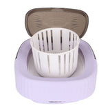 10L Foldable Washing Machine Mini Underwear Laundry Machine Small Portable Washing Machine for Dormitory Hotel Travel Violet US Plug