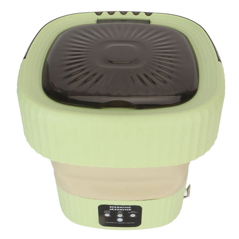 10L Foldable Washing Machine Mini Underwear Laundry Machine Small Portable Washing Machine for Dormitory Hotel Travel Green US Plug In Australia - Darrahopens