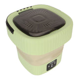 10L Foldable Washing Machine Mini Underwear Laundry Machine Small Portable Washing Machine for Dormitory Hotel Travel Green US Plug In Australia - Darrahopens