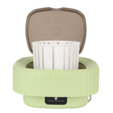 10L Foldable Washing Machine Mini Underwear Laundry Machine Small Portable Washing Machine for Dormitory Hotel Travel Green UK Plug