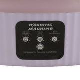 Foldable Washing Machine 10L Portable Strong Stain Removal Drainage Hole Design Three Timing Modes Mini Washer for Baby Clothes Underwear Socks Purple US Plug 100‑240V In Australia - Darrahopens
