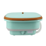 Folding Washing Machine 11.5L Large Capacity Automatic Collapsible Portable Mini Washer for Underwear Baby Clothes and Other Small Clothes Green EU Plug 220V