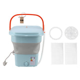 Portable Washing Machine Multifunction Full Automatic High Efficiency Foldable Washing Machine for Home Travel Apartment Dormitory Hotel 11.5L Blue AU Plug 220V