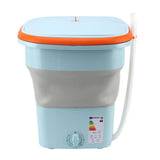 Portable Washing Machine Multifunction Full Automatic High Efficiency Foldable Washing Machine for Home Travel Apartment Dormitory Hotel 11.5L Blue AU Plug 220V