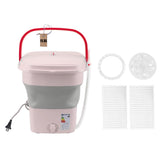 Portable Washing Machine Multifunction Full Automatic High Efficiency Foldable Washing Machine for Home Travel Apartment Dormitory Hotel 11.5L Pink US Plug 110V In Australia - Darrahopens