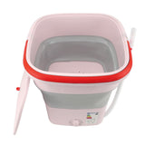 Portable Washing Machine Multifunction Full Automatic High Efficiency Foldable Washing Machine for Home Travel Apartment Dormitory Hotel 11.5L Pink EU Plug 220V In Australia - Darrahopens