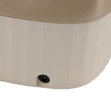 Portable Washing Machine 9L 10W Foldable Bucket Washer Low Noise Mini Washer 100‑240V for Underwear RVs Apartment Dorm Camping EU Plug Cream White