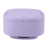 Portable Washing Machine 9L 10W Foldable Bucket Washer Low Noise Mini Washer 100‑240V for Underwear RVs Apartment Dorm Camping EU Plug Purple In Australia - Darrahopens