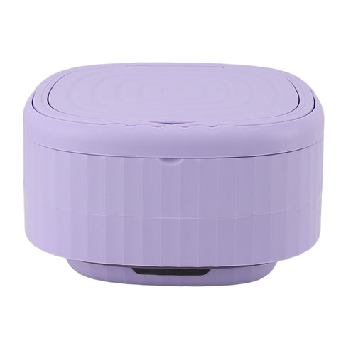 Portable Washing Machine 9L 10W Foldable Bucket Washer Low Noise Mini Washer 100‑240V for Underwear RVs Apartment Dorm Camping EU Plug Purple In Australia - Darrahopens