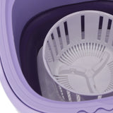 Portable Washing Machine 9L 10W Foldable Bucket Washer Low Noise Mini Washer 100‑240V for Underwear RVs Apartment Dorm Camping EU Plug Purple In Australia - Darrahopens