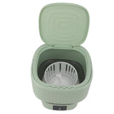 Portable Washing Machine 9L 10W Foldable Bucket Washer Low Noise Mini Washer 100‑240V for Underwear RVs Apartment Dorm Camping US Plug Green
