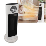 Oscillating Ceramic Tower Space Heater 1500W 70 Degree Wide Angle Noiseless Indoor Electric Space Heater with Remote Control Timer for Home EU Plug 220V