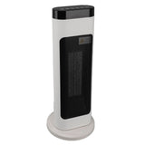 Ceramic Tower Heater 1500W PTC Fast Heating Space Heater with Thermostatic Chip Remote Control 1‑9H Timing 70 Degree Wide Angle EU Plug 220V