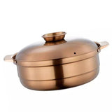 Soup Pot Stainless Steel Large Capacity Commercial Family Hot Pot Universal for Induction Cooker Gas Stove 30cm/11.81in 1 Type