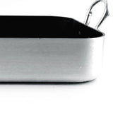 Rectangle Frying Pan Nonstick Aluminum Alloy Multifunction Flat Single Bottom Fry Pan with Handles for Home Kitchen Business 40x30cm / 15.7x11.8in In Australia - Darrahopens