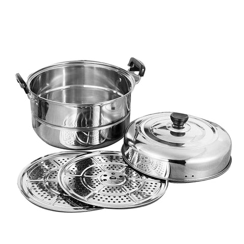 Thickened Stainless Steel Steam Pot Multi Layer Multipurpose Large Stock Cooking Pot for Induction Cooker Gas Stove In Australia - Darrahopens