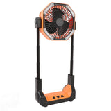 Camping Fan Portable Outdoor Battery Operated Rechargeable Tent Fan with Light and Hook for Picnic Barbecue Fishing Travel In Australia - Darrahopens