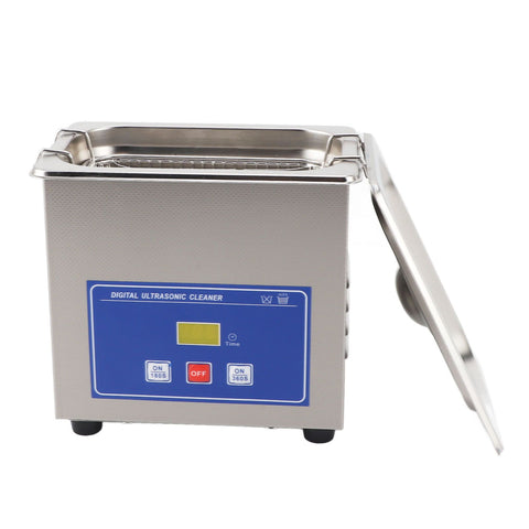 Ultrasound Cleaner Stainless Steel 600ml Ultrasound Jewelry Cleaner for Eyeglasses Rings Earrings Coins Dentures Laboratory Tools US Plug 110V