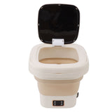 9L Foldable Washing Machine Small Automatic Portable Mini Washer Baby Underwear Washing Machine for Dormitory Travel