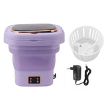9L Foldable Washing Machine Small Automatic Portable Mini Washer Baby Underwear Washing Machine for Dormitory Travel In Australia - Darrahopens