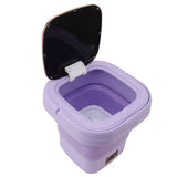 9L Foldable Washing Machine Small Automatic Portable Mini Washer Baby Underwear Washing Machine for Dormitory Travel
