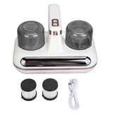 Bed Vacuum Cleaner UV Cordless Strong Suction Handheld Mite Remover Mattress Cleaner with Humidity Display for Pillows Sheets Sofa Plush Toys White In Australia - Darrahopens