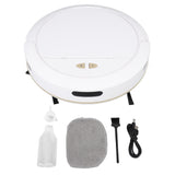 Robot Vacuum Cleaner Automatic APP Control Smart Sweeping Robot with 100ml Water Tank 7.4V White
