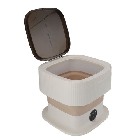 Mini Foldable Washer 60W 10L Capacity IPX4 Waterproof Portable Washing Machine for Dorm Travel