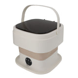 Mini Foldable Washer 60W 10L Capacity IPX4 Waterproof Portable Washing Machine for Dorm Travel
