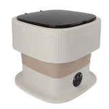 Mini Foldable Washer 60W 10L Capacity IPX4 Waterproof Portable Washing Machine for Dorm Travel