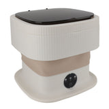 Mini Foldable Washer 60W 10L Capacity IPX4 Waterproof Portable Washing Machine for Dorm Travel