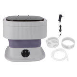 Mini Foldable Washer 60W 10L Capacity IPX4 Waterproof Portable Washing Machine for Dorm Travel