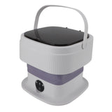 Mini Foldable Washer 60W 10L Capacity IPX4 Waterproof Portable Washing Machine for Dorm Travel