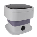 Mini Foldable Washer 60W 10L Capacity IPX4 Waterproof Portable Washing Machine for Dorm Travel