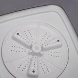 Portable Washing Machine 40W Mini Foldable Laundry Machine 10L Large Capacity Underwear Washer for Dorm Hotel Travel Grey
