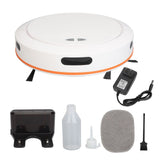 Robot Vacuum Cleaner APP Control Automatic Recharge Smart Sweeping Mopping Robotic Vacuum for Home Daily Cleaning White