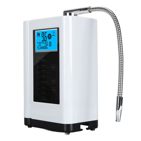 Hydrogen Rich Water Generator Wall Mounted Multifunctional Small Molecule Cluster Alkaline Acidic Water Ionizer with 3.8in LCD Display White US Plug 110V In Australia - Darrahopens
