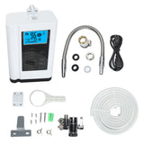 Hydrogen Rich Water Generator Wall Mounted Multifunctional Small Molecule Cluster Alkaline Acidic Water Ionizer with 3.8in LCD Display White US Plug 110V
