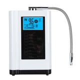 Hydrogen Rich Water Generator Wall Mounted Multifunctional Small Molecule Cluster Alkaline Acidic Water Ionizer with 3.8in LCD Display White US Plug 110V