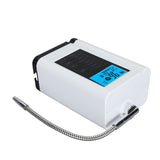 Hydrogen Rich Water Generator Wall Mounted Multifunctional Small Molecule Cluster Alkaline Acidic Water Ionizer with 3.8in LCD Display White US Plug 110V