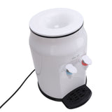 Hot Cold Water Dispenser Top Loading Small Countertop Water Cooler Dispenser for Home Dormitory Office White