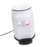 Hot Cold Water Dispenser Top Loading Small Countertop Water Cooler Dispenser for Home Dormitory Office White