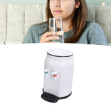 Hot Cold Water Dispenser Top Loading Small Countertop Water Cooler Dispenser for Home Dormitory Office White