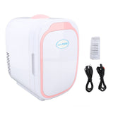 6L Mini Fridge Cooling Heating Low Noise Single Door Portable Small Refrigerator for Home Car Use