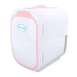 6L Mini Fridge Cooling Heating Low Noise Single Door Portable Small Refrigerator for Home Car Use