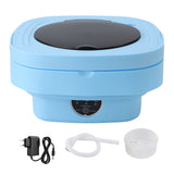 Portable Washing Machine 8.5L Large Capacity Foldable Laundry Machine Mini Washing Machine for Baby Clothes Underwear Camping Travel Blue EU Plug In Australia - Darrahopens