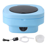 Portable Washing Machine 8.5L Large Capacity Foldable Laundry Machine Mini Washing Machine for Baby Clothes Underwear Camping Travel Blue US Plug