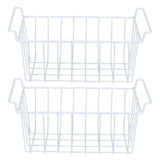Freezer Basket Steel Wire PE Coating Space Saving Multifunctional Freezer Organizer Bin for Refrigerator Food Storage White In Australia - Darrahopens