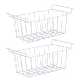 Freezer Basket Steel Wire PE Coating Space Saving Multifunctional Freezer Organizer Bin for Refrigerator Food Storage White In Australia - Darrahopens